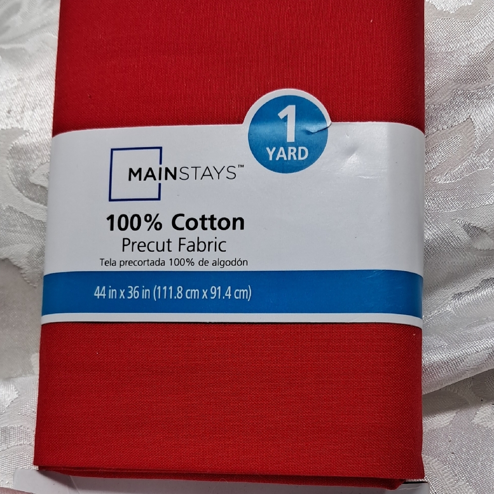 Mainstays Vibrant Red Cotton Fabric